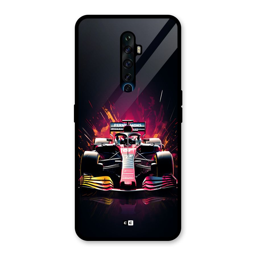 Game Racing Glass Back Case for Oppo Reno2 Z