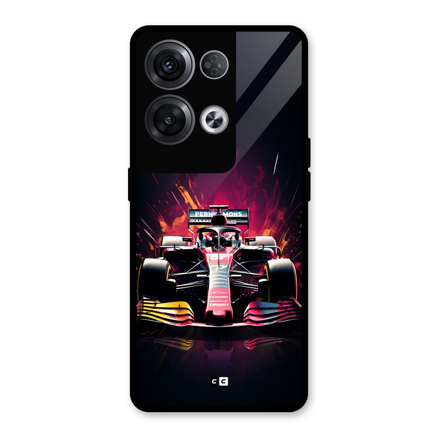 Game Racing Glass Back Case for Oppo Reno8 Pro 5G