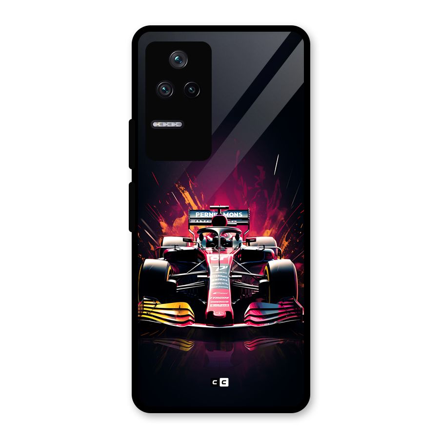 Game Racing Glass Back Case for Poco F4 5G