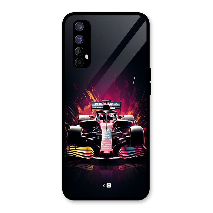 Game Racing Glass Back Case for Realme 7