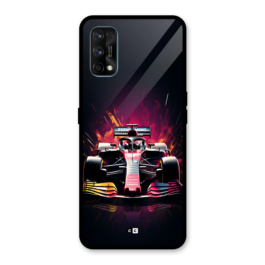 Game Racing Glass Back Case for Realme 7 Pro