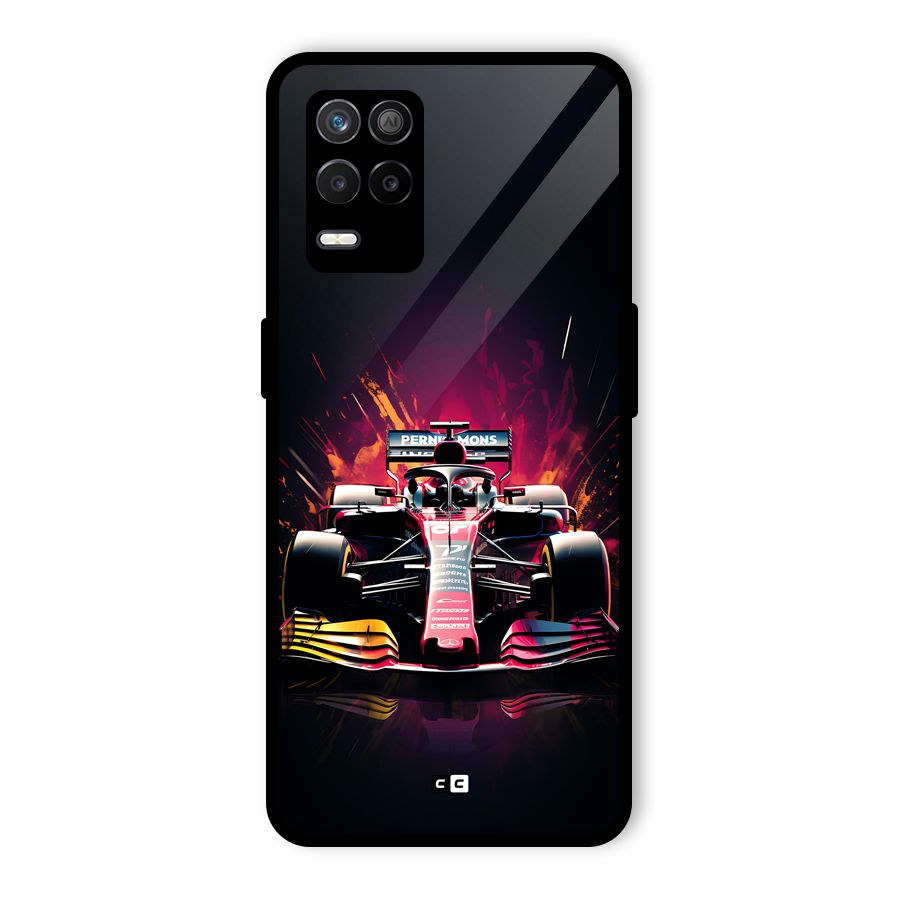 Game Racing Glass Back Case for Realme 8 5G