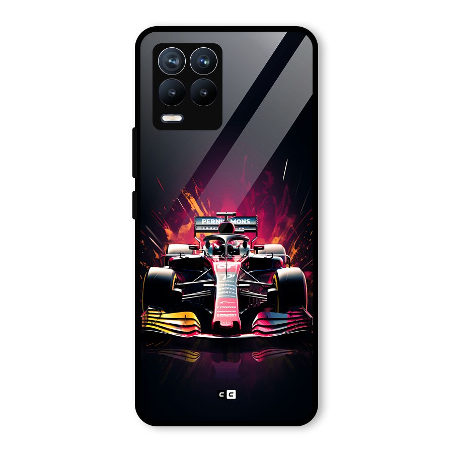 Game Racing Glass Back Case for Realme 8 Pro