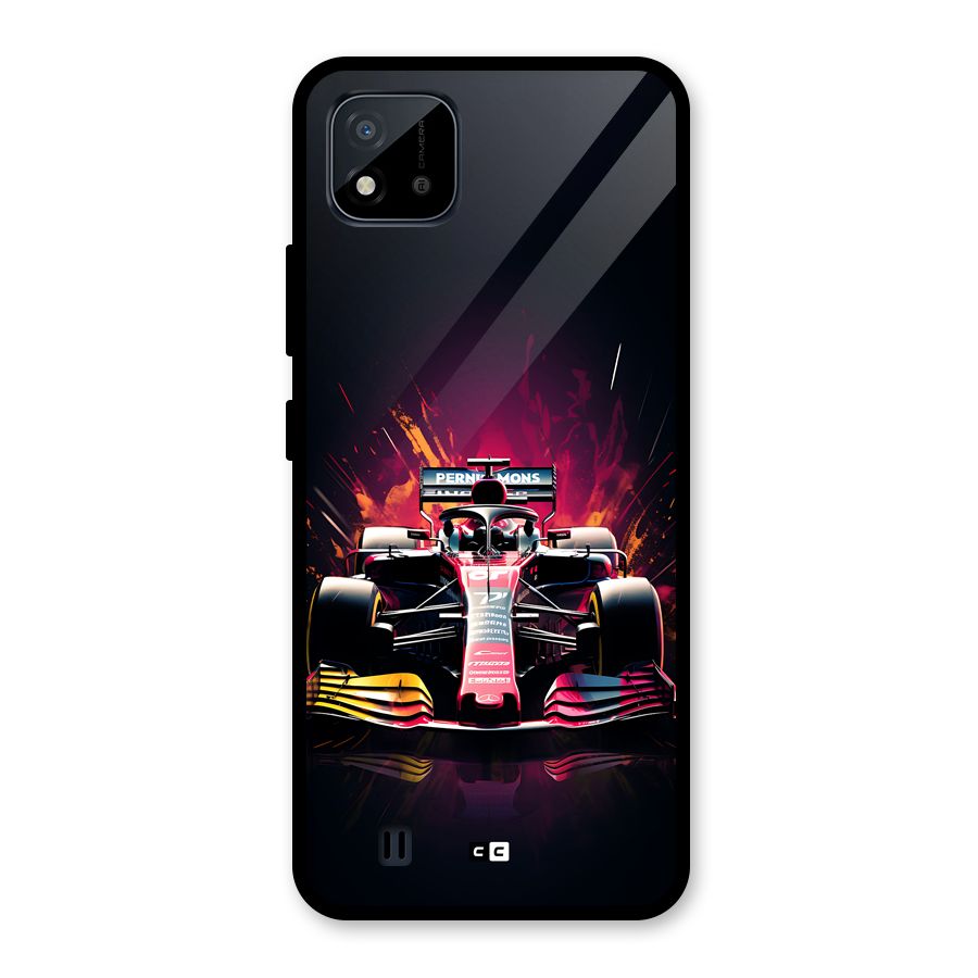 Game Racing Glass Back Case for Realme C11 2021
