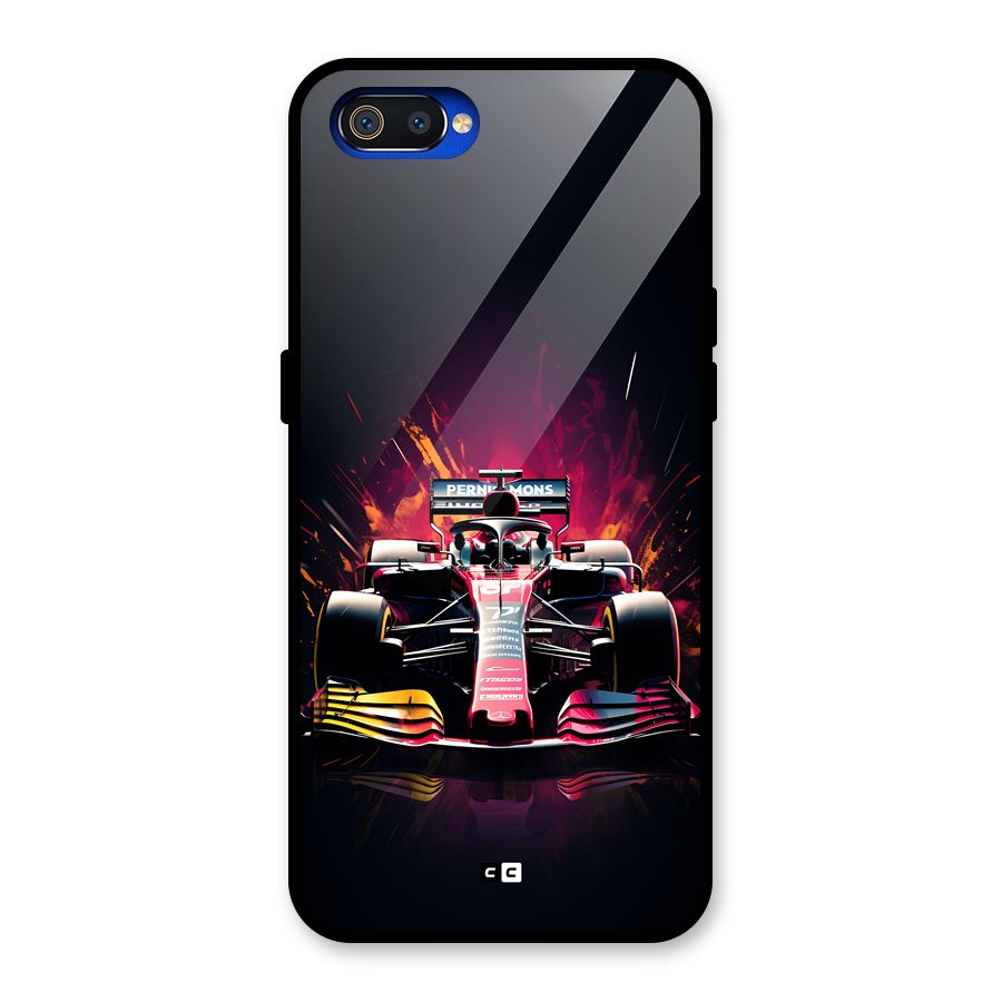 Game Racing Glass Back Case for Realme C2