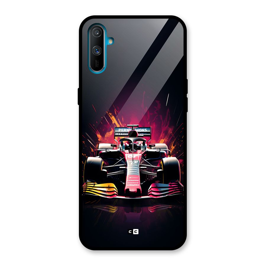Game Racing Glass Back Case for Realme C3