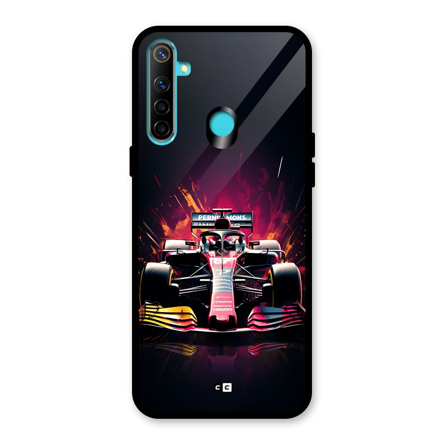 Game Racing Glass Back Case for Realme Narzo 10
