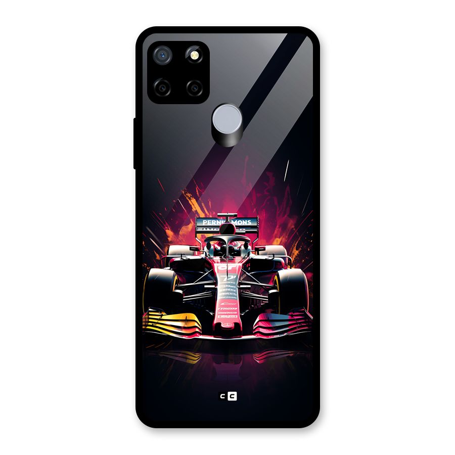 Game Racing Glass Back Case for Realme Narzo 20