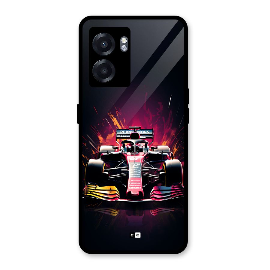 Game Racing Glass Back Case for Realme Narzo 50 5G