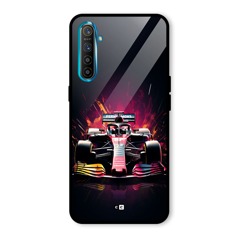 Game Racing Glass Back Case for Realme XT