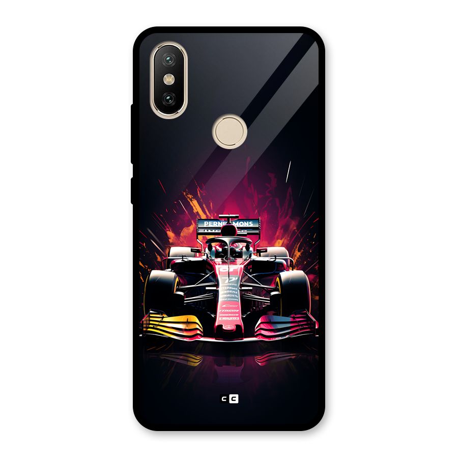 Game Racing Glass Back Case for Redmi A2