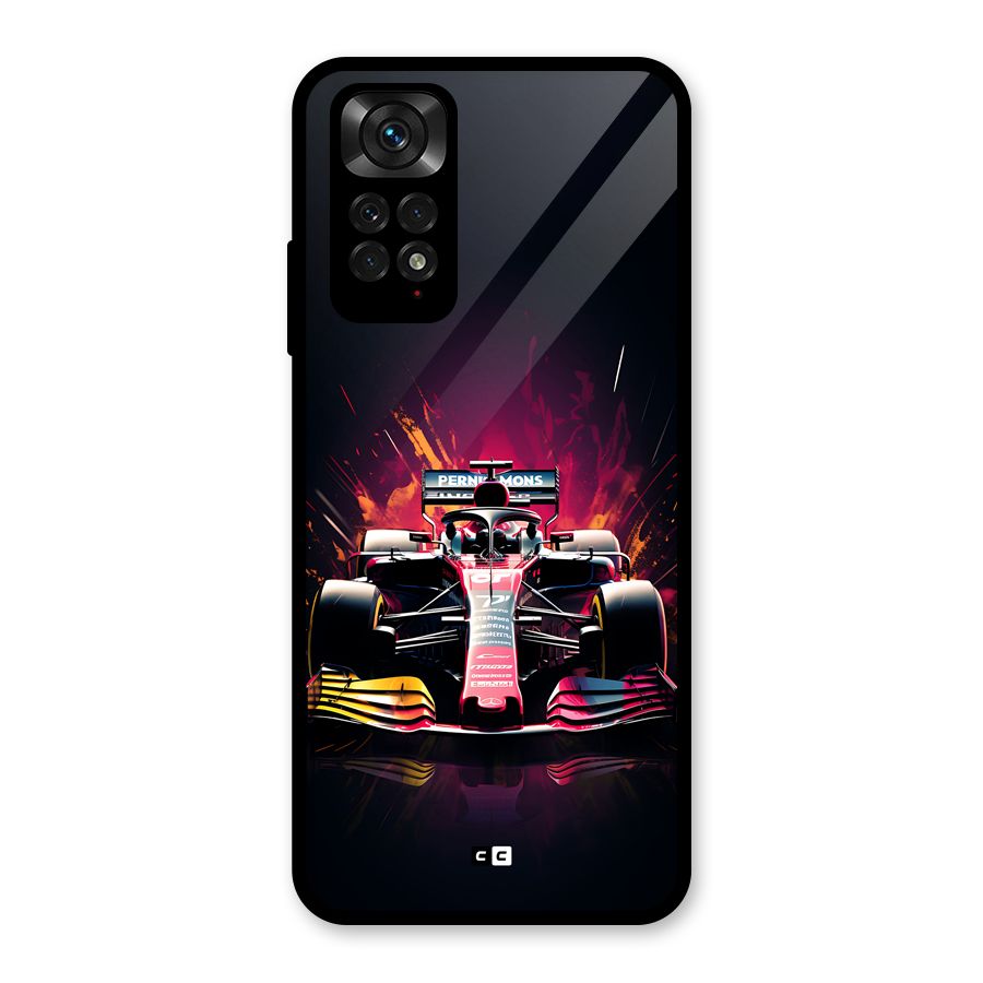 Game Racing Glass Back Case for Redmi Note 11