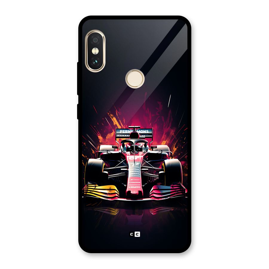 Game Racing Glass Back Case for Redmi Note 5 Pro