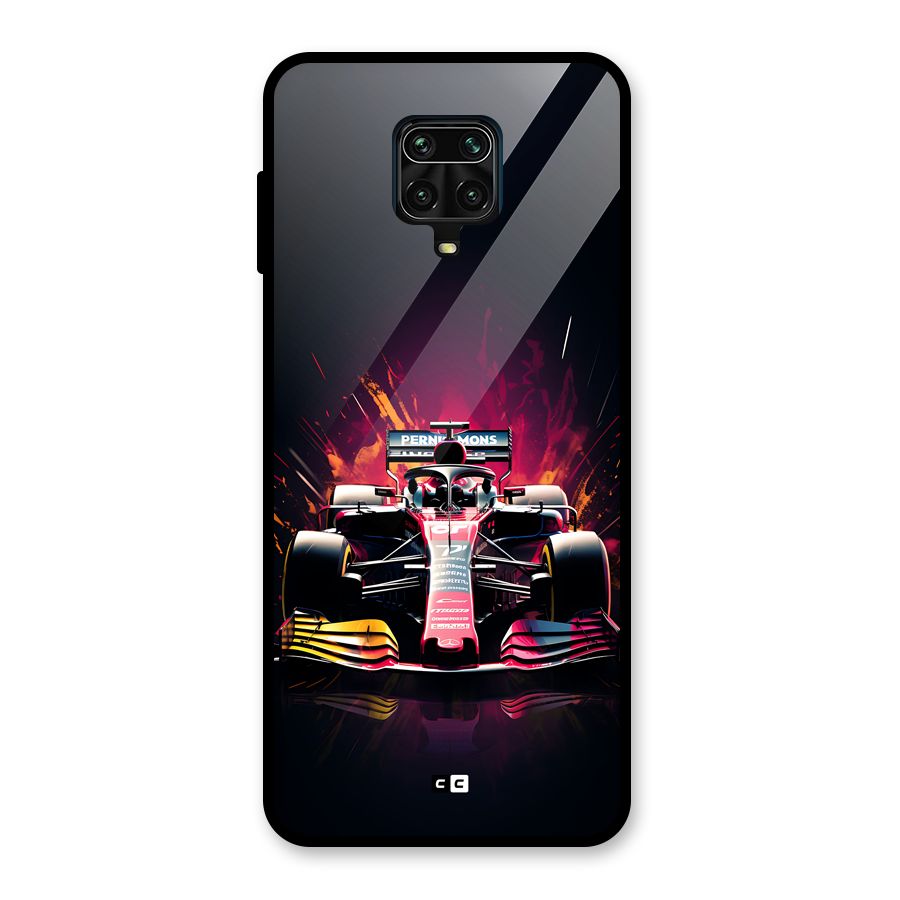 Game Racing Glass Back Case for Redmi Note 9 Pro