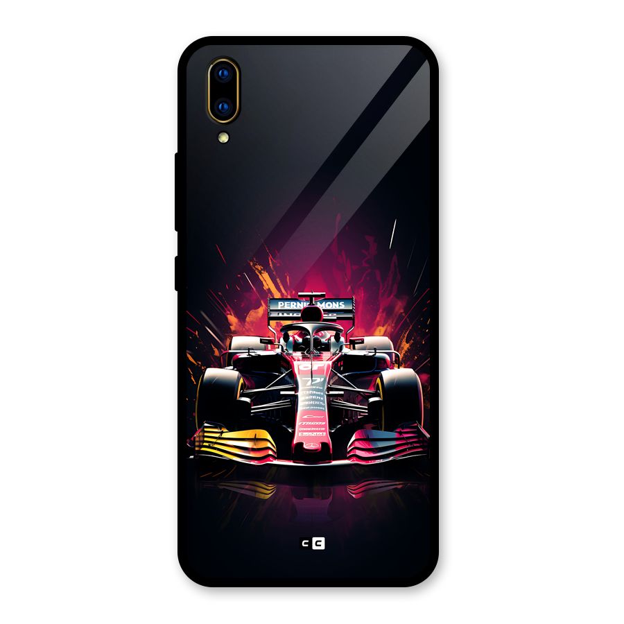 Game Racing Glass Back Case for Vivo V11 Pro