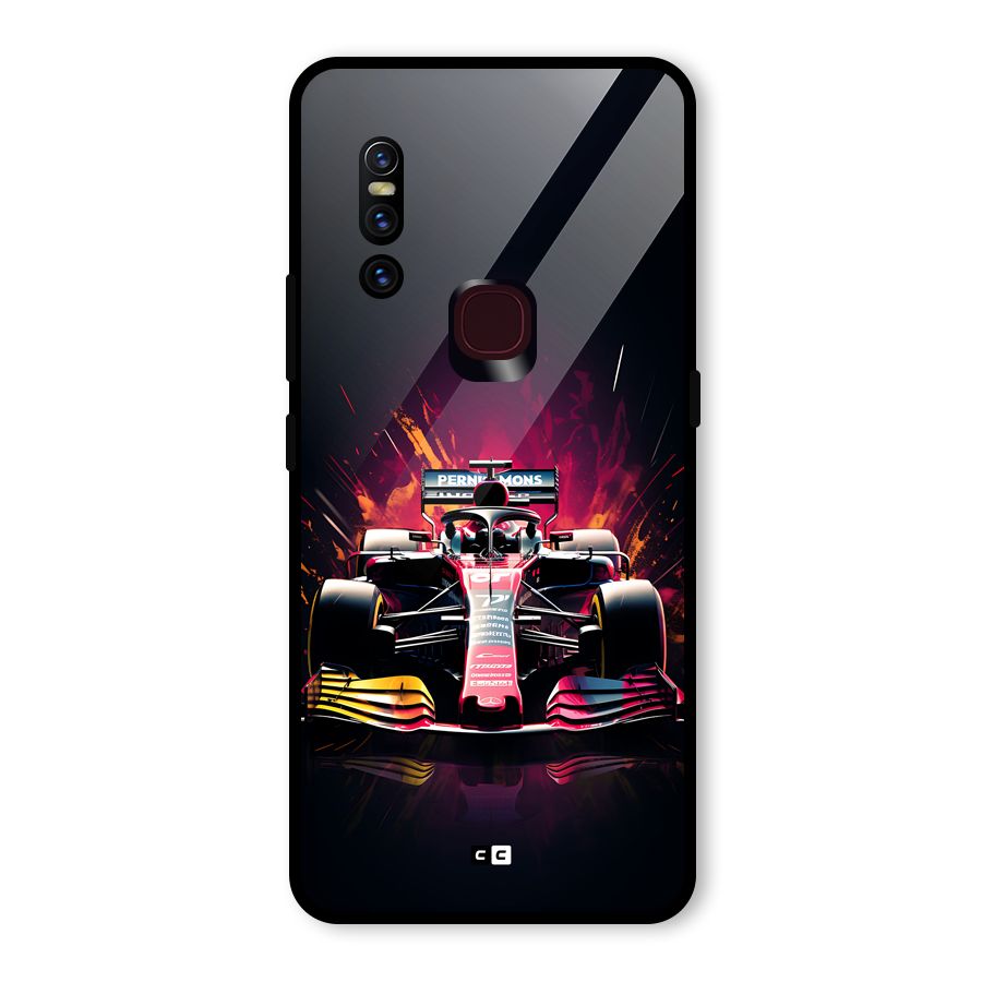Game Racing Glass Back Case for Vivo V15