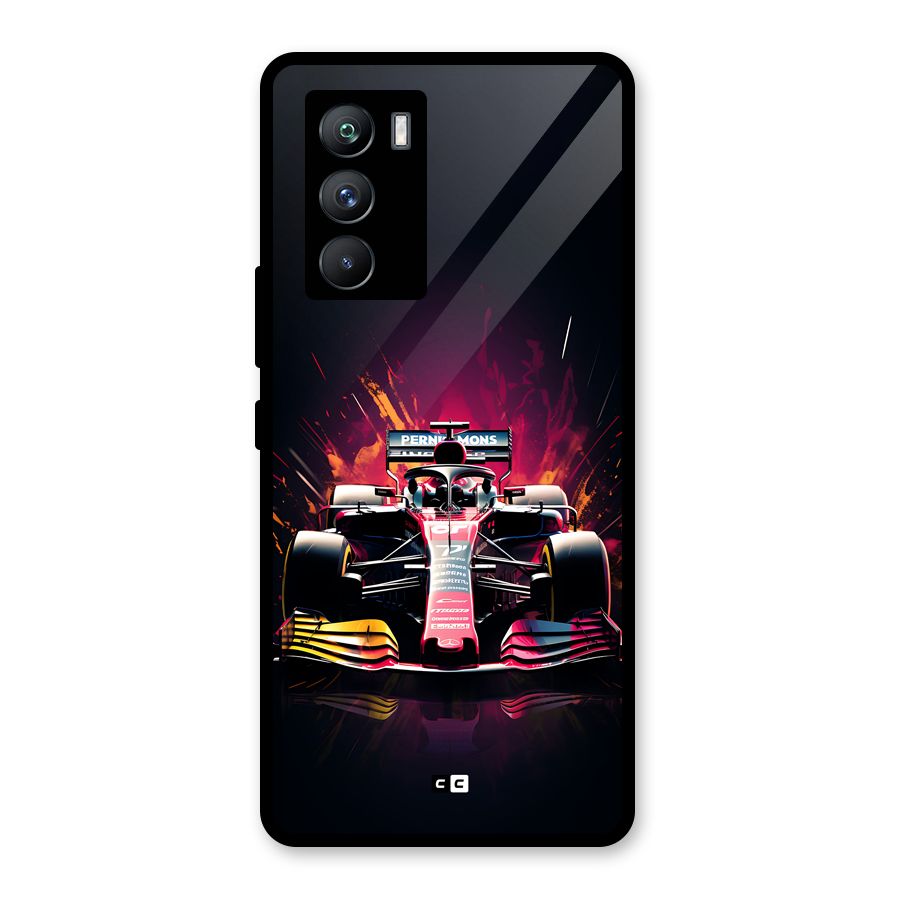 Game Racing Glass Back Case for Vivo iQOO 9 SE