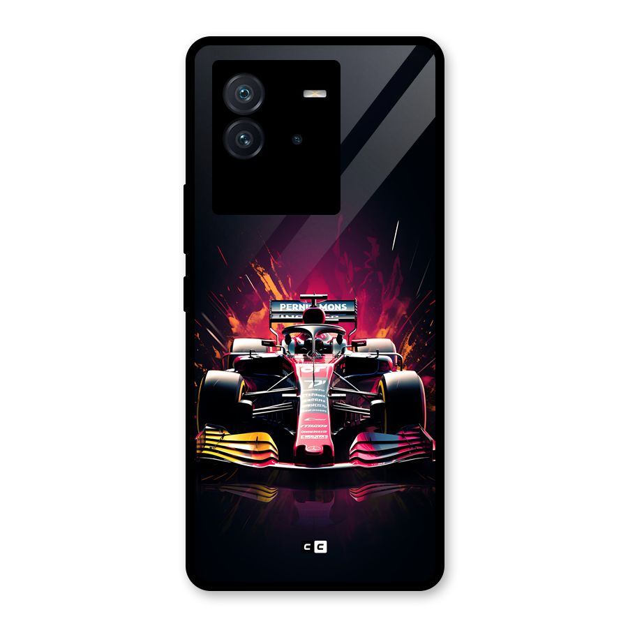 Game Racing Glass Back Case for Vivo iQOO Neo 6 5G