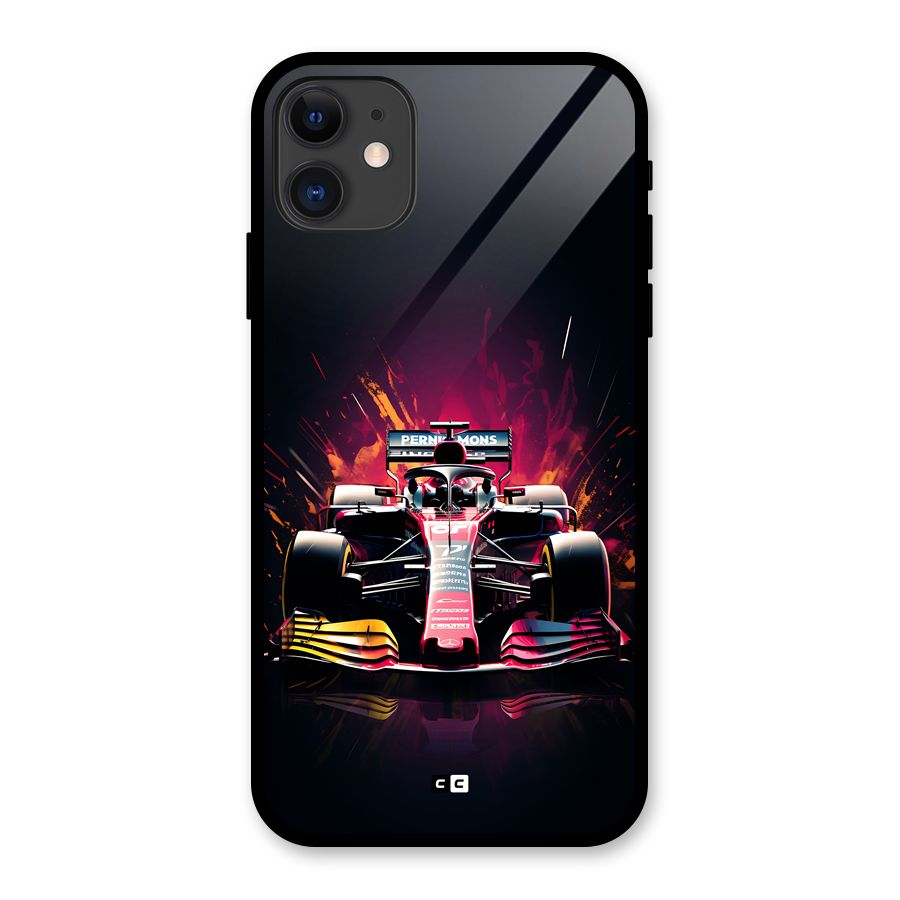 Game Racing Glass Back Case for iPhone 11