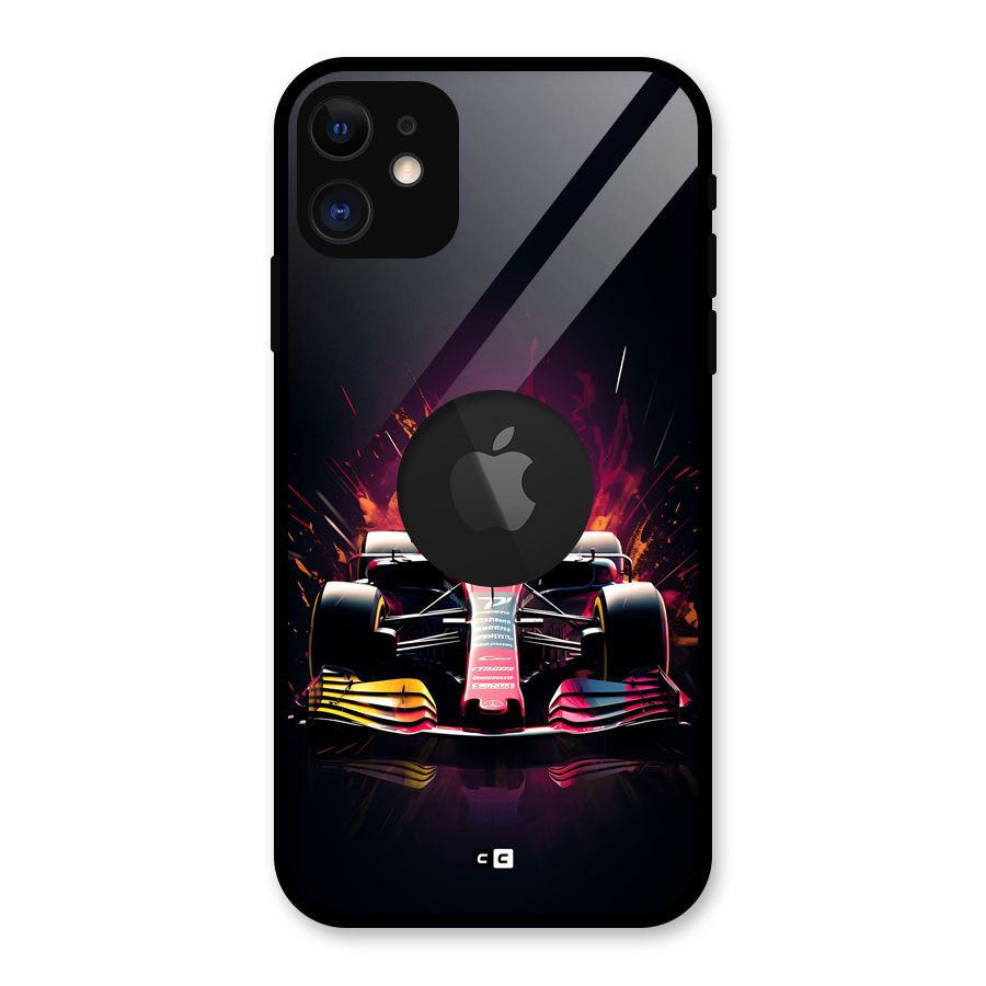 Game Racing Glass Back Case for iPhone 11 Logo Cut