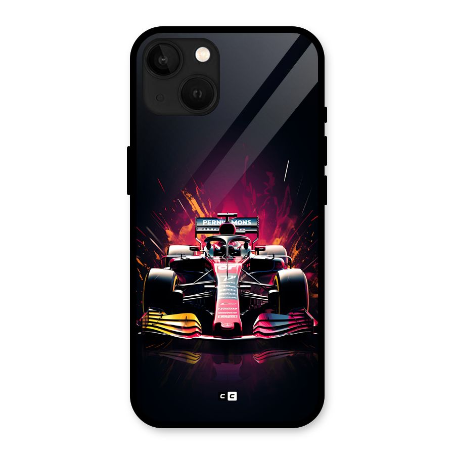 Game Racing Glass Back Case for iPhone 13