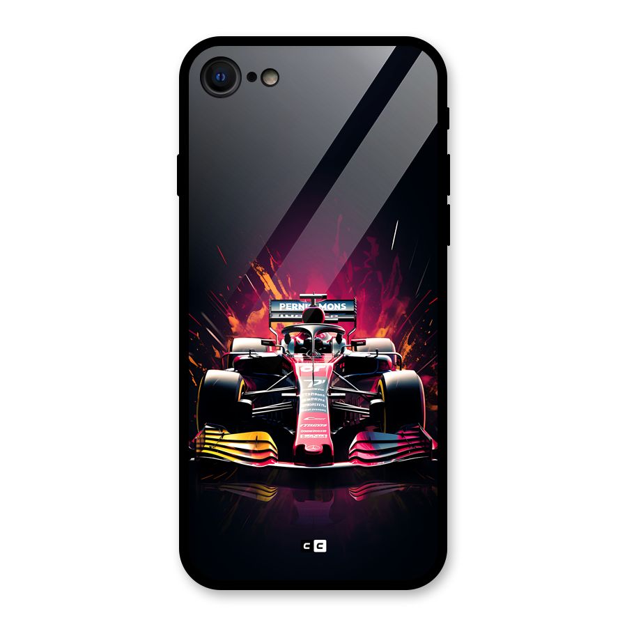 Game Racing Glass Back Case for iPhone 7