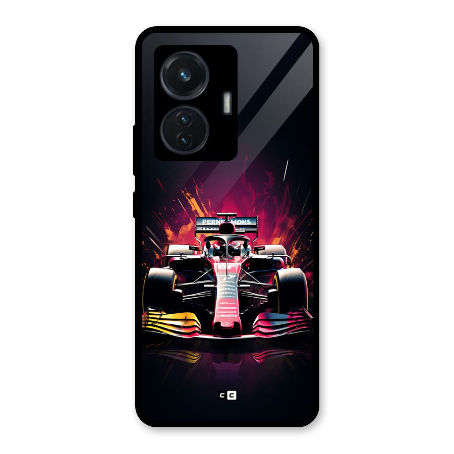 Game Racing Glass Back Case for iQOO Z6 44W