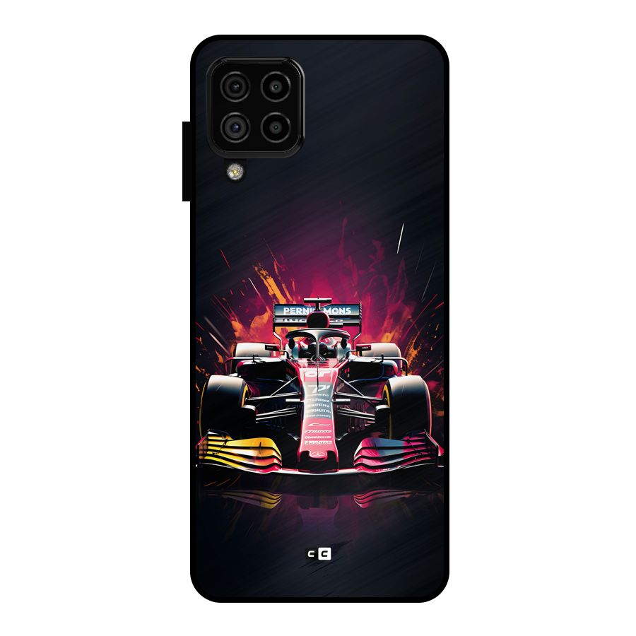 Game Racing Metal Back Case for Galaxy A22 4G