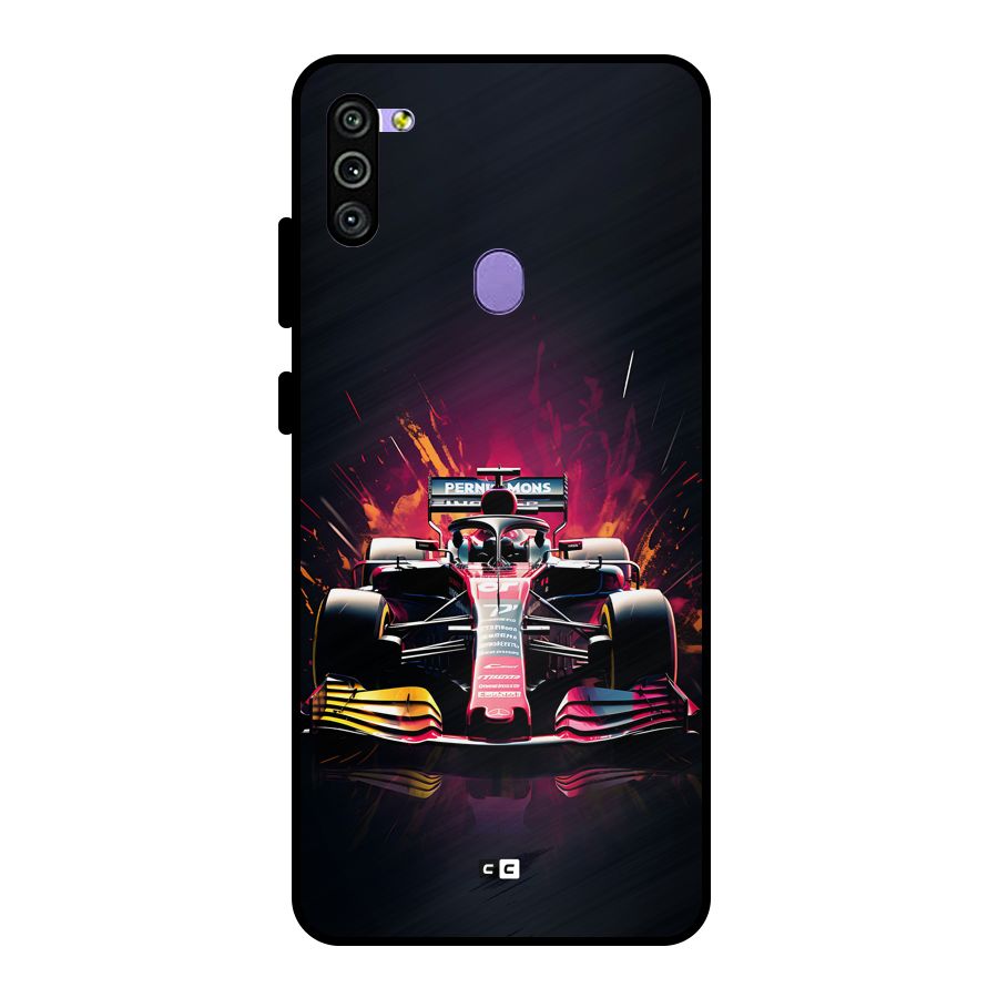Game Racing Metal Back Case for Galaxy M11