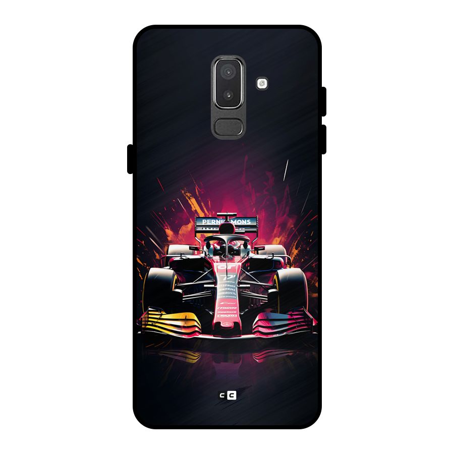 Game Racing Metal Back Case for Galaxy On8 (2018)