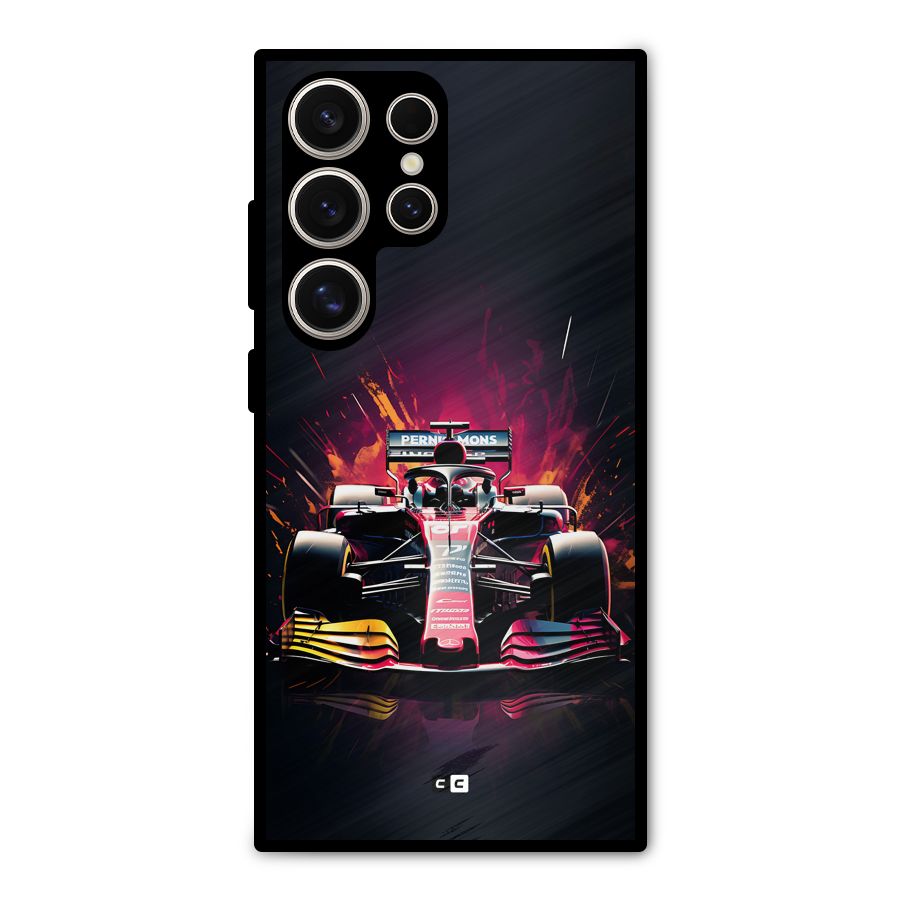 Game Racing Metal Back Case for Galaxy S24 Ultra