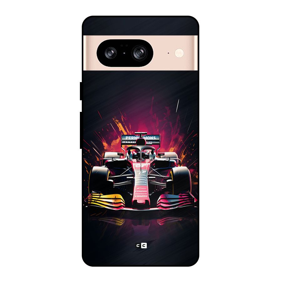 Game Racing Metal Back Case for Google Pixel 8