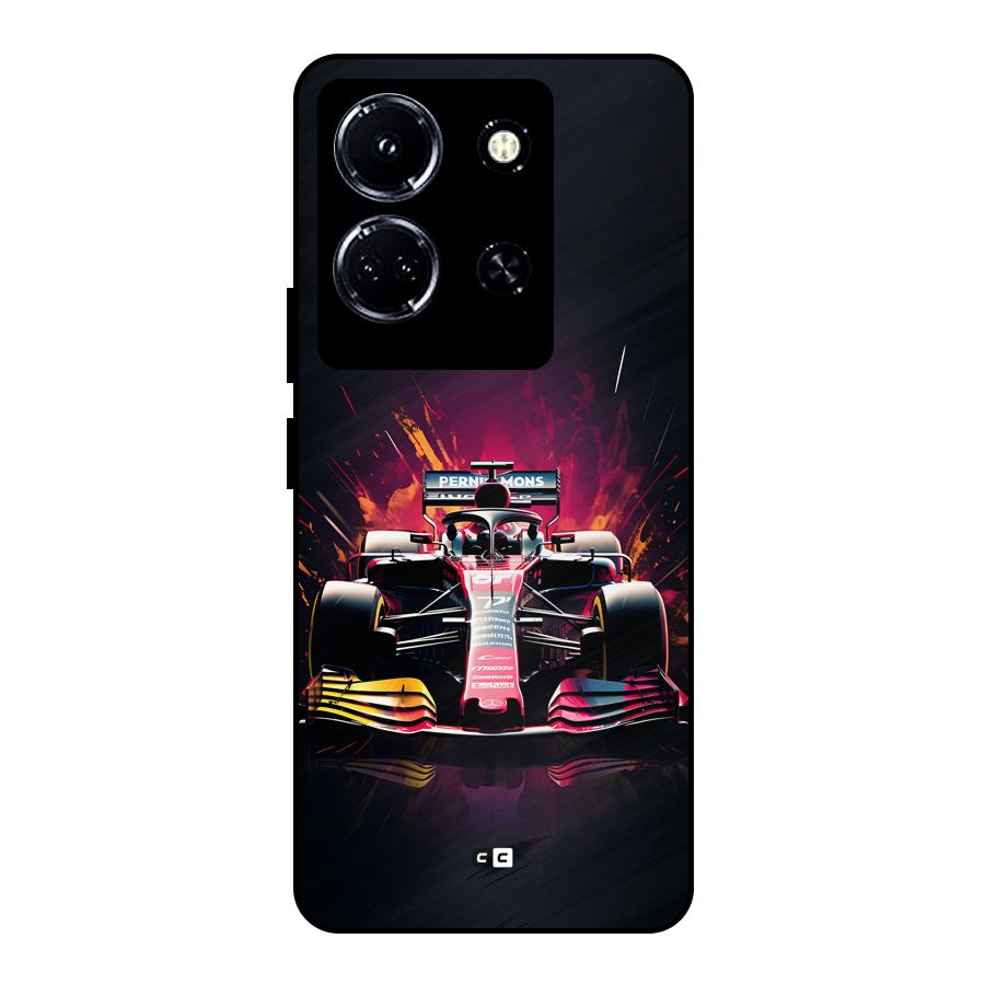 Game Racing Metal Back Case for Infinix Note 30 5G