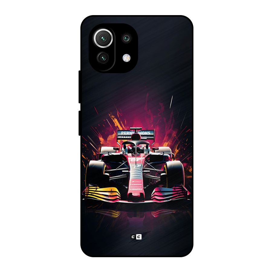 Game Racing Metal Back Case for Mi 11 Lite