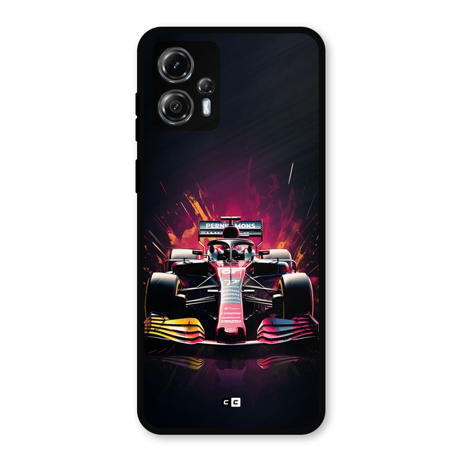 Game Racing Metal Back Case for Moto G13