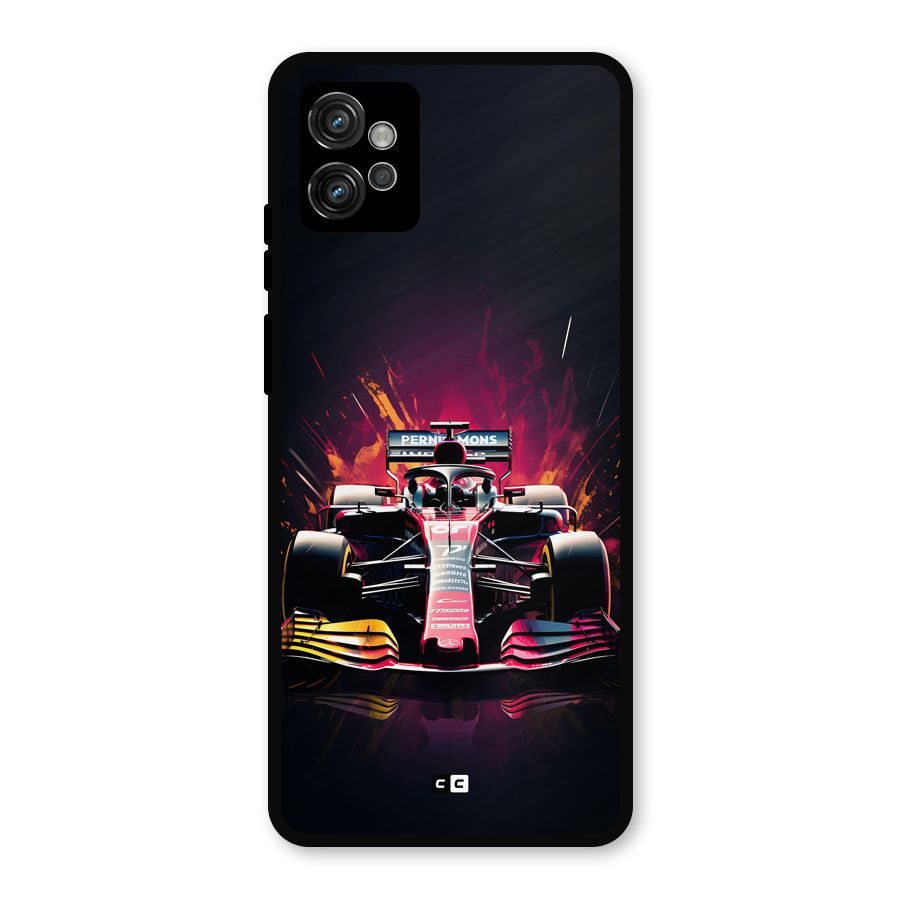 Game Racing Metal Back Case for Moto G32