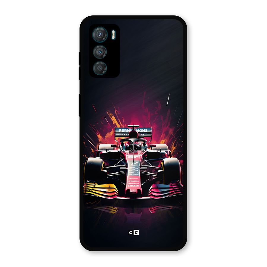 Game Racing Metal Back Case for Moto G42