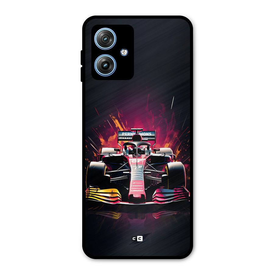 Game Racing Metal Back Case for Moto G54