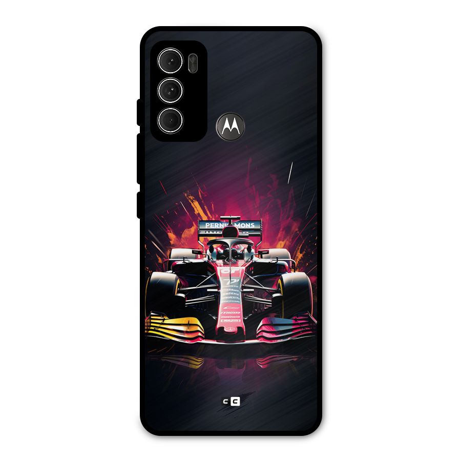 Game Racing Metal Back Case for Moto G60