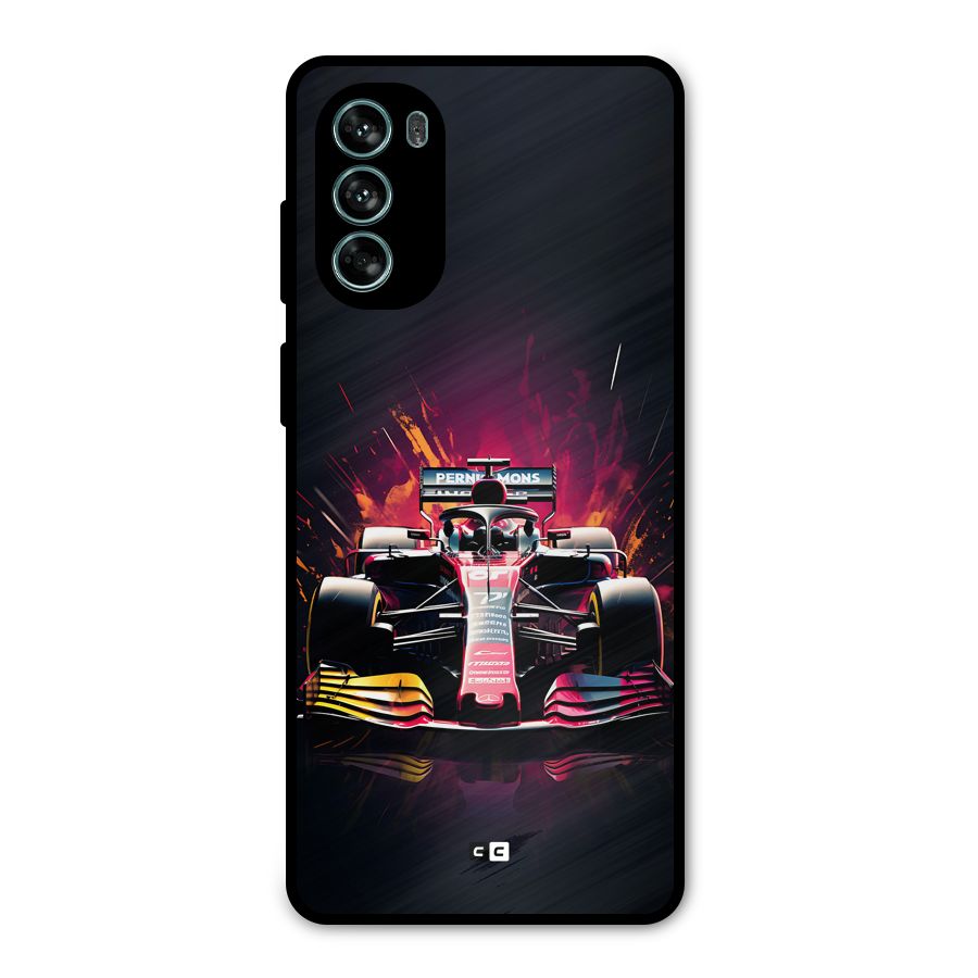 Game Racing Metal Back Case for Moto G62