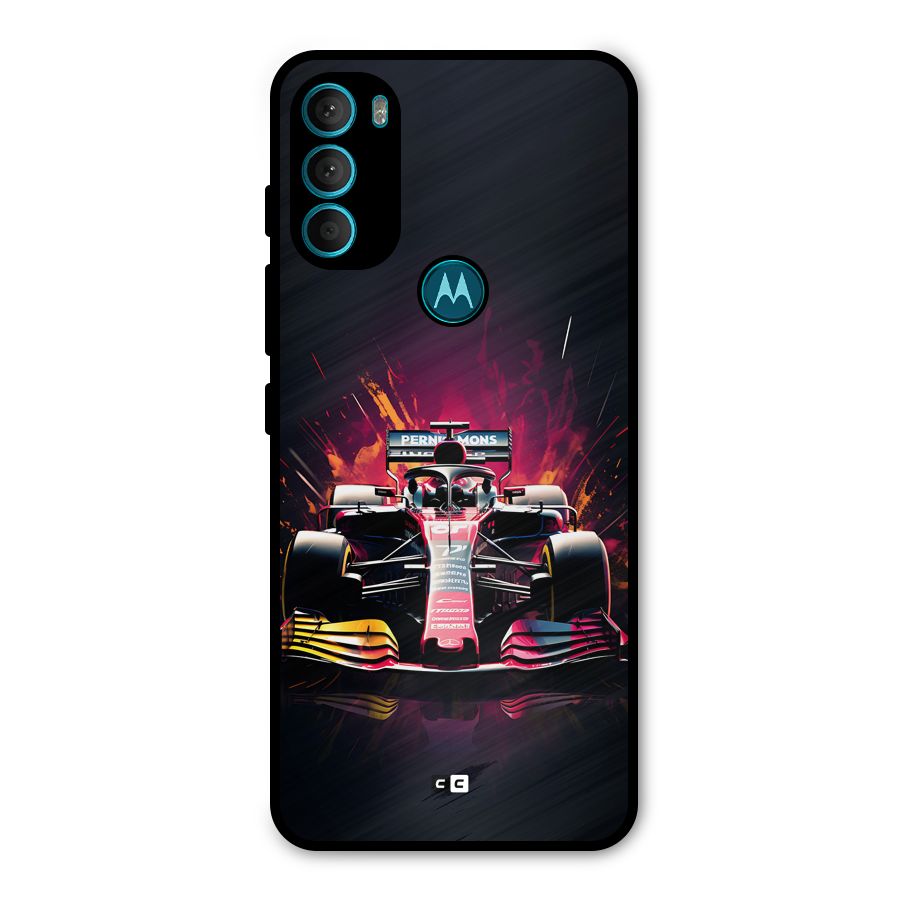 Game Racing Metal Back Case for Moto G71 5G