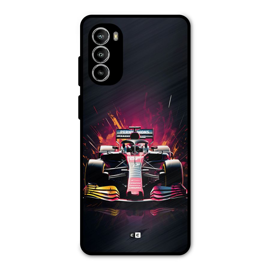 Game Racing Metal Back Case for Moto G82