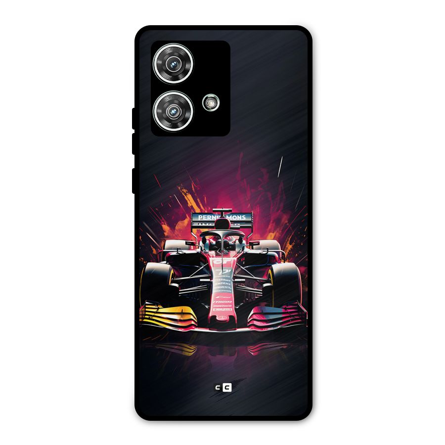 Game Racing Metal Back Case for Motorola Edge 40 Neo