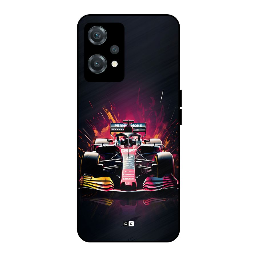 Game Racing Metal Back Case for OnePlus Nord CE 2 Lite 5G