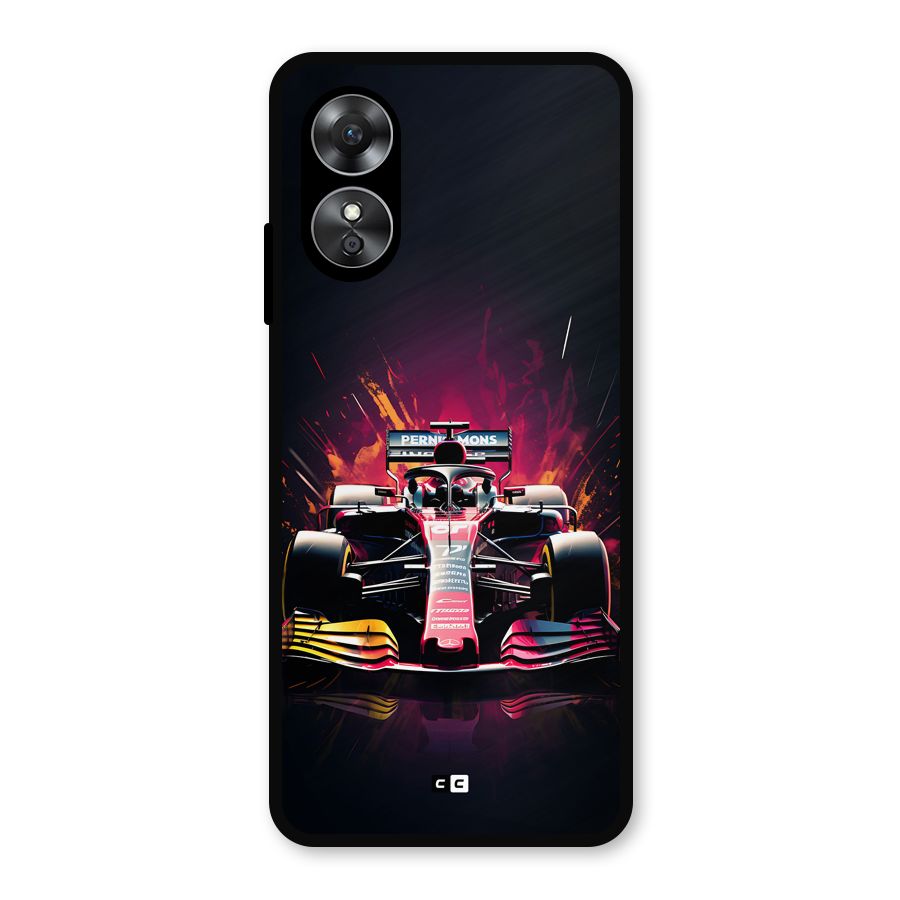 Game Racing Metal Back Case for Oppo A17