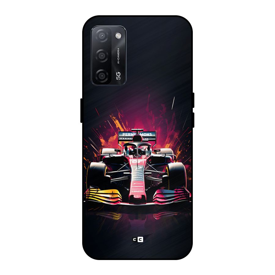 Game Racing Metal Back Case for Oppo A53s 5G