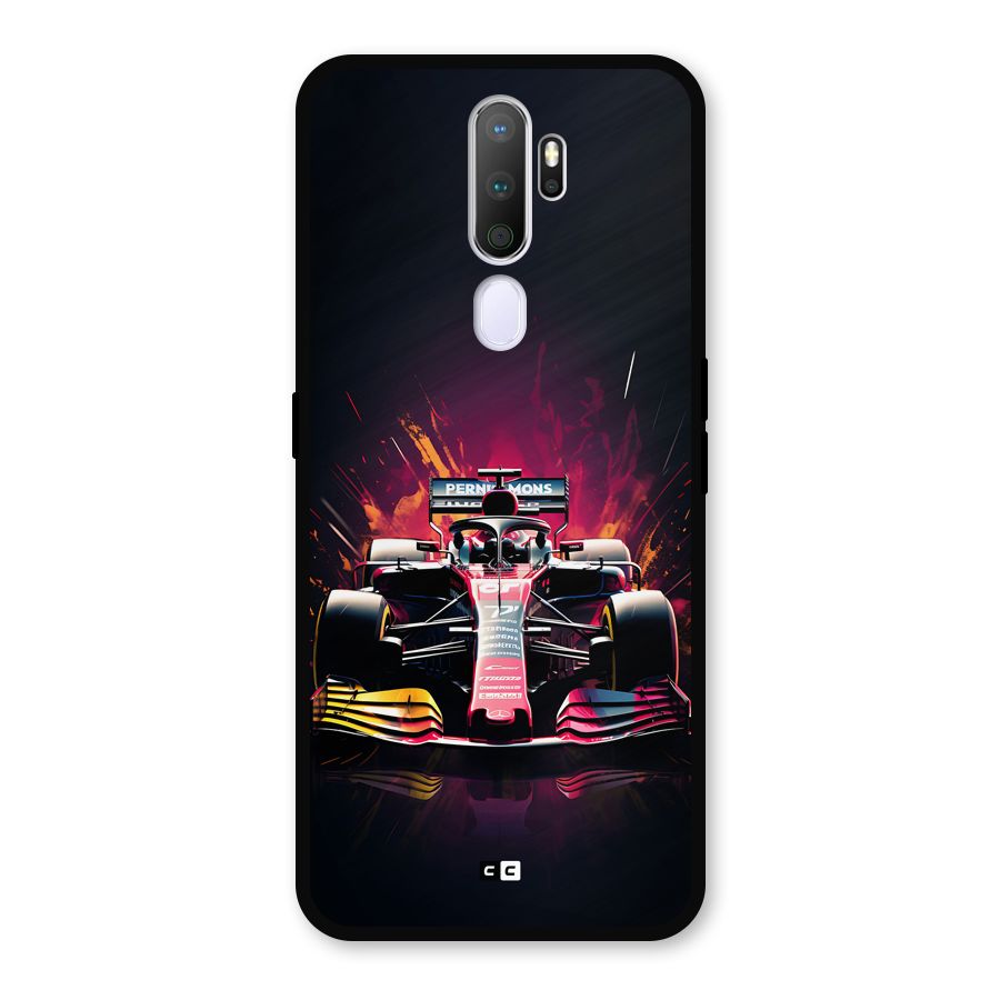 Game Racing Metal Back Case for Oppo A5 (2020)