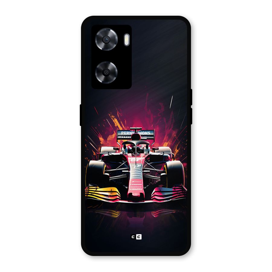 Game Racing Metal Back Case for Oppo A77s