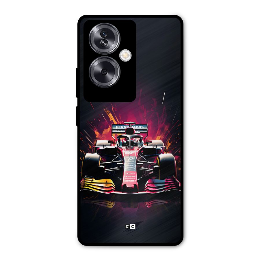 Game Racing Metal Back Case for Oppo A79 5G