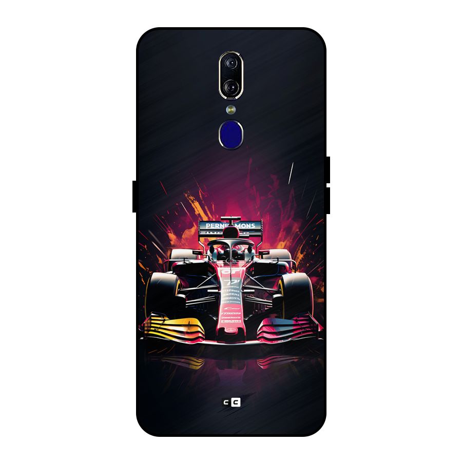 Game Racing Metal Back Case for Oppo F11
